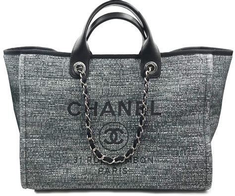 black chanel canvas tote|chanel large tote bag price.